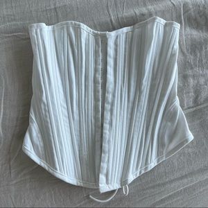 Tigermist white corset